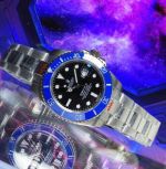 Rolex Submariner 40mm Citizen Movement 316L Steel Black Face Blue Bezel Watch